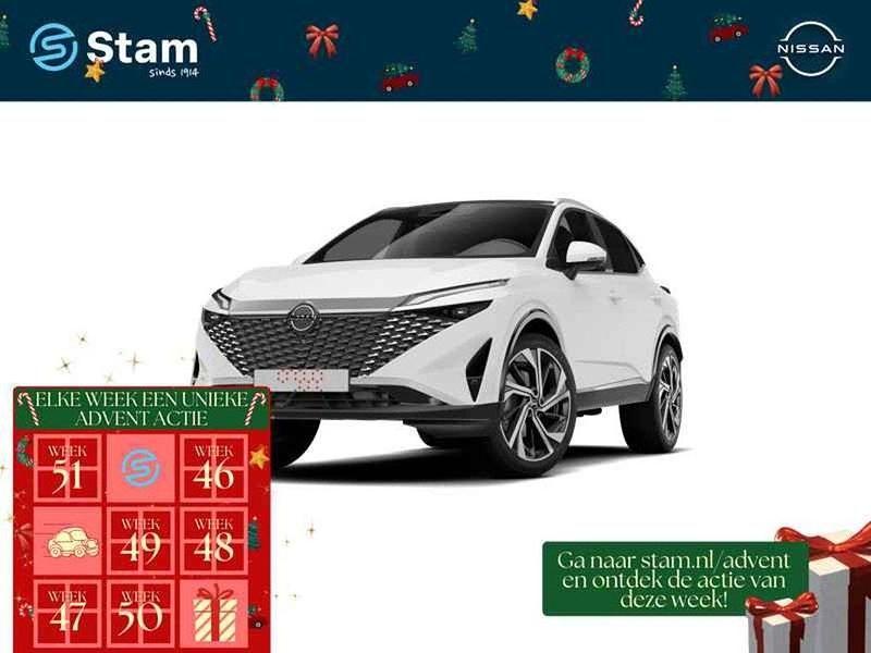 Pearl white (wit metallic) Nieuw 2025 Nissan Qashqai Tekna+ SUV | € 46.140 - Afbeelding 1/4