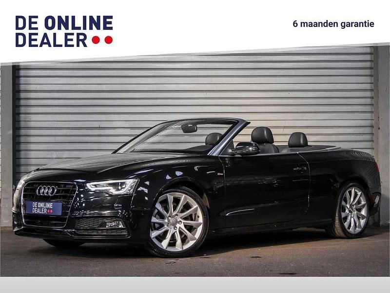 Zwart Gebruikt 2012 Audi A5 Cabriolet S-Line Cabriolet | € 16.850 (Iets duurder) - Afbeelding 1/4
