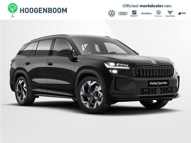 Zwart Nieuw 2025 Skoda Kodiaq Business Line SUV | € 50.280 (Super prijs) - Afbeelding 1/4