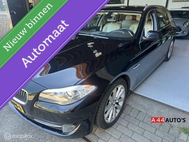 Zwart Gebruikt 2012 BMW 528 Executive Stationwagen | € 10.950 (Duur) - Afbeelding 1/4