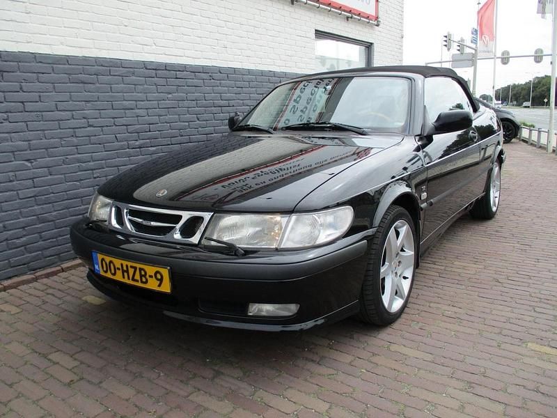 Zwart Gebruikt 2001 Saab 9-3 Cabriolet Cabriolet | € 5.950 - Afbeelding 1/4