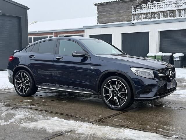 Occasion Mercedes GLC43 AMG AMG 367 PK (269 kW) 2018 Blauw (metallic) Coupé
