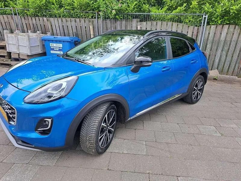 Blauw Occasion 2020 Ford Puma MPV | € 13.599 (Super prijs) - Afbeelding 1/4
