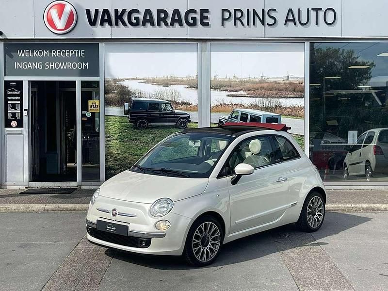 Wit Gebruikt 2013 Fiat 500C Lounge Cabriolet | € 6.444 (Goede deal) - Afbeelding 1/4