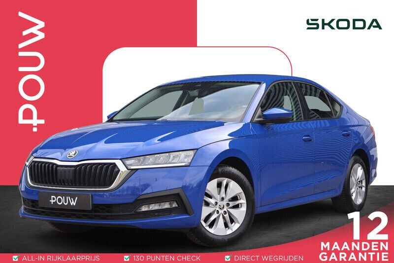 Blauw Gebruikt 2021 Skoda Octavia Ambition Hatchback | € 18.250 (Eerlijke prijs) - Afbeelding 1/4
