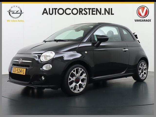 Zwart Occasion 2015 Fiat 500C Sport Cabriolet | € 7.495 (Eerlijke prijs) - Afbeelding 1/4