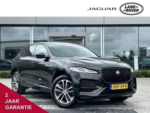Santorini black (donker zwart metallic)zwart Gebruikt 2022 Jaguar F-Pace R-Dynamic SUV | € 52.900 (Goede deal) - Afbeelding 1/4