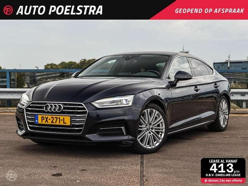Blauw Occasion 2017 Audi A5 Sportback Sport Hatchback | € 25.750 (Eerlijke prijs) - Afbeelding 1/4