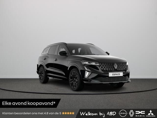 Noir étoilé (zwart mica) Nieuw 2025 Renault Espace Techno MPV | € 48.065 (Eerlijke prijs) - Afbeelding 1/4