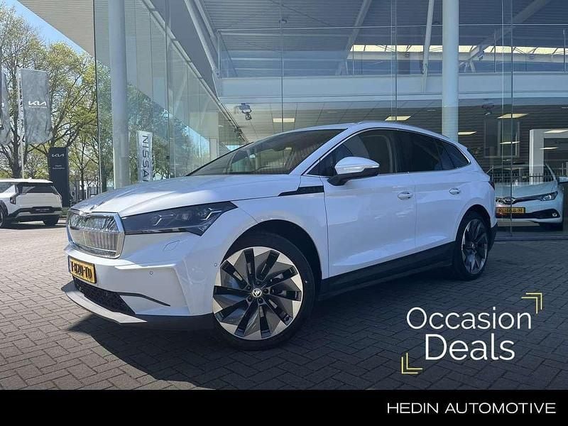 Wit, metallic lak Occasion 2023 Skoda Enyaq iV Business Line SUV | € 36.890 (Eerlijke prijs) - Afbeelding 1/4