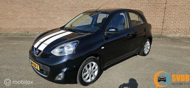 Zwart Gebruikt 2015 Nissan Micra S Hatchback | € 5.649 (Eerlijke prijs) - Afbeelding 1/4