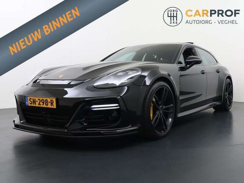 Zwart, metallic lak Gebruikt 2018 Porsche Panamera S E-Hybrid Sport Turismo Sedan | € 119.995 - Afbeelding 1/4
