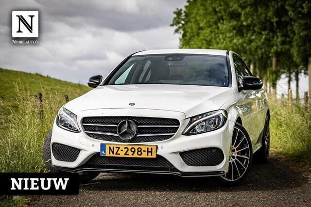 Wit Gebruikt 2016 Mercedes C250 AMG Sedan | € 23.950 (Eerlijke prijs) - Afbeelding 1/4