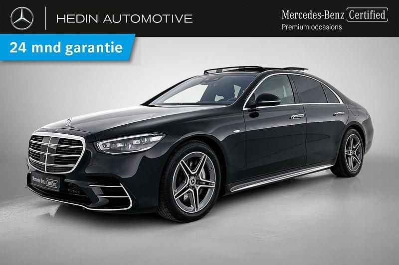 Zwart, metallic lak Gebruikt 2024 Mercedes S580 AMG line Sedan | € 129.900 (Eerlijke prijs) - Afbeelding 1/4