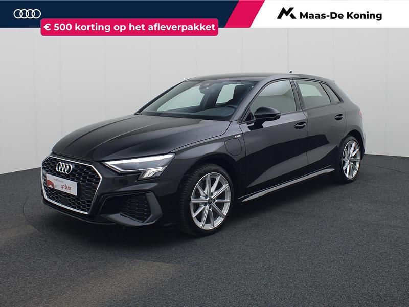 Zwart Gebruikt 2022 Audi A3 Sportback e-tron S-Line Hatchback | € 28.440 (Goede deal) - Afbeelding 1/4