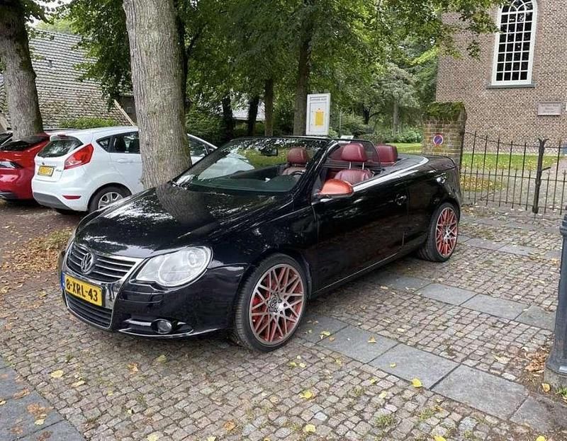 Zwart Gebruikt 2008 VW Eos Cabriolet | € 7.500 - Afbeelding 1/4