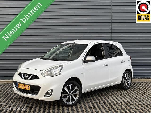 Wit (metallic) Occasion 2017 Nissan Micra N-TEC Hatchback | € 6.895 (Eerlijke prijs) - Afbeelding 1/4
