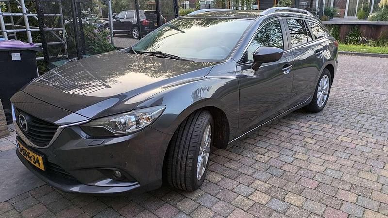 Grijs Gebruikt 2013 Mazda 6 Edition Stationwagen | € 10.500 (Super prijs) - Afbeelding 1/4