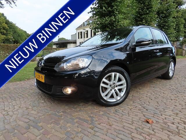 Zwart Gebruikt 2009 VW Golf VI Highline Hatchback | € 8.950 (Iets duurder) - Afbeelding 1/4