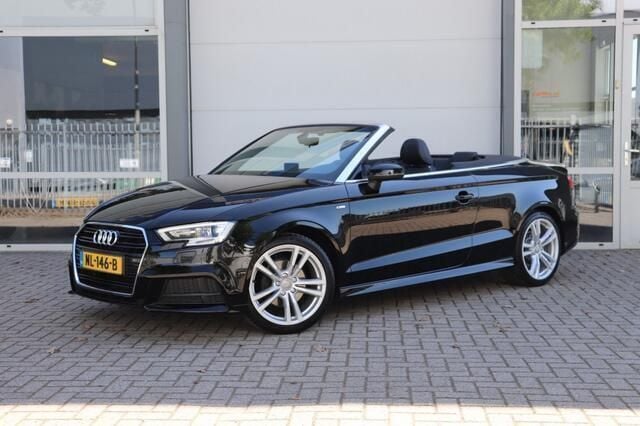 Zwart Gebruikt 2017 Audi A3 Cabriolet S-Line Cabriolet | € 22.950 (Eerlijke prijs) - Afbeelding 1/4