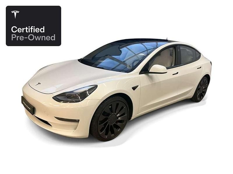 Wit Occasion 2021 Tesla Model 3 Performance Sedan | € 29.800 (Eerlijke prijs) - Afbeelding 1/4