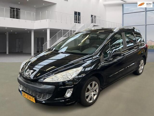 Zwart Gebruikt 2009 Peugeot 308 SW Stationwagen | € 1.300 (Goede deal) - Afbeelding 1/4