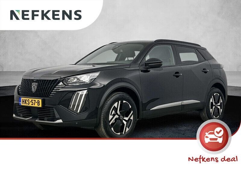 Zwart Nieuw 2025 Peugeot 2008 Allure SUV | € 33.825 (Super prijs) - Afbeelding 1/4