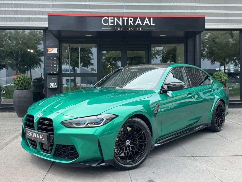 Groen, metallic lak Gebruikt 2021 BMW M3 Competition Edition Sedan | € 95.950 (Eerlijke prijs) - Afbeelding 1/4