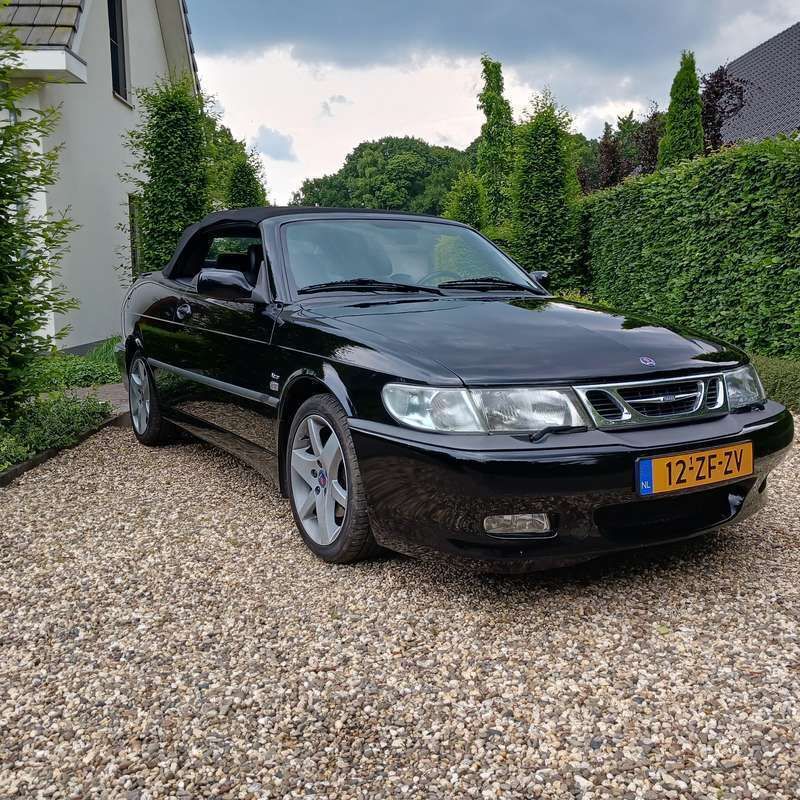 Zwart Gebruikt 2002 Saab 9-3 Cabriolet Aero Cabriolet | € 9.750 (Eerlijke prijs) - Afbeelding 1/4