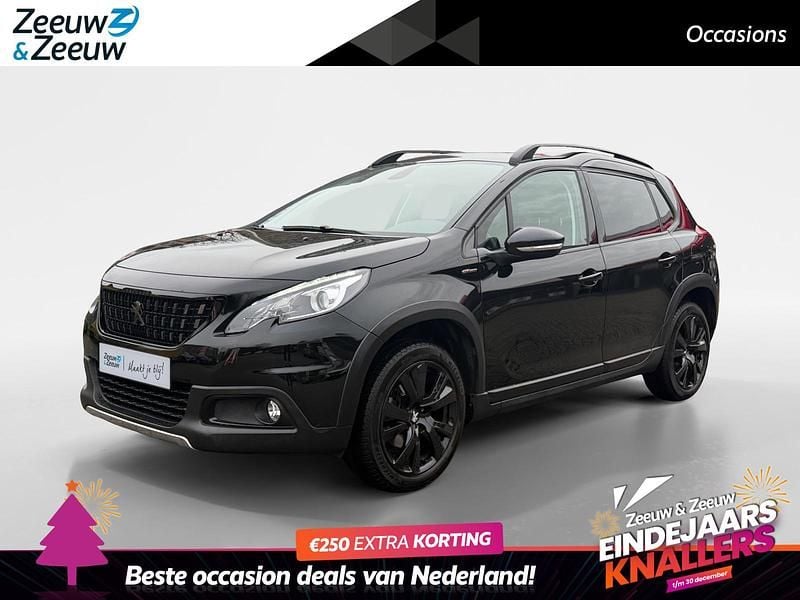 Zwart Gebruikt 2019 Peugeot 2008 GT-line SUV | € 12.435 (Super prijs) - Afbeelding 1/4