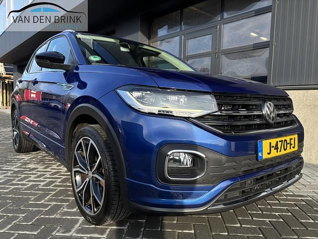 Blauw (metallic) Occasion 2019 VW T-Cross R-line SUV | € 18.900 (Goede deal) - Afbeelding 1/4