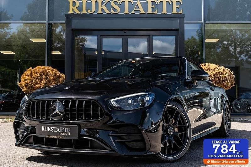 Zwart Gebruikt 2020 Mercedes E220 AMG Cabriolet | € 48.900 - Afbeelding 1/4