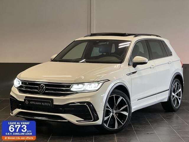 Wit Occasion 2023 VW Tiguan R-line SUV | € 41.990 (Super prijs) - Afbeelding 1/4
