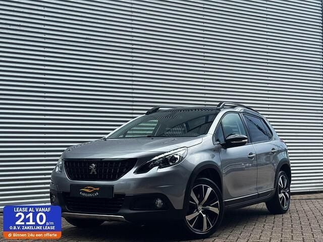 Grijs Gebruikt 2019 Peugeot 2008 GT-line SUV | € 12.950 (Super prijs) - Afbeelding 1/4