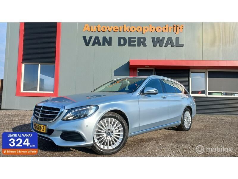 Grijs Gebruikt 2017 Mercedes C180 Premium Plus Stationwagen | € 19.999 (Eerlijke prijs) - Afbeelding 1/4