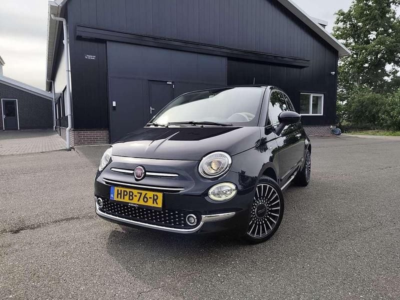 Zwart Gebruikt 2017 Fiat 500 Lounge Hatchback | € 8.250 (Goede deal) - Afbeelding 1/4