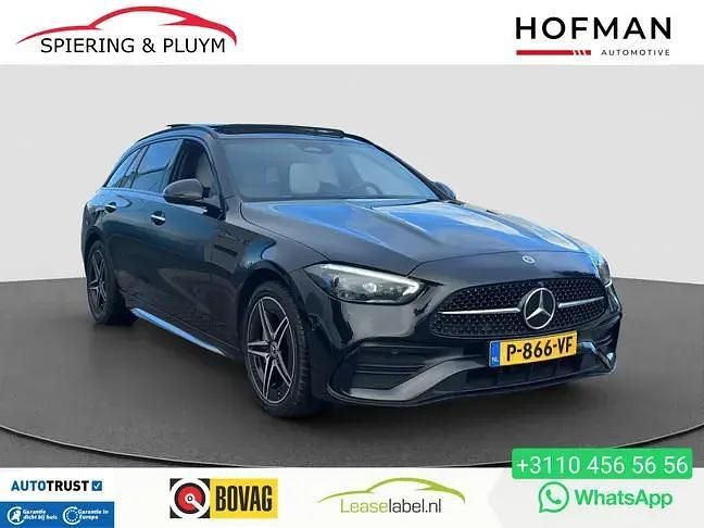 Zwart Gebruikt 2022 Mercedes C300e AMG Stationwagen | € 35.990 (Eerlijke prijs) - Afbeelding 1/4