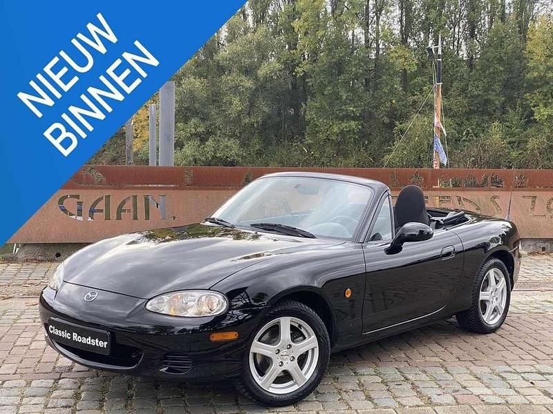 Zwart Gebruikt 2003 Mazda MX5 Dynamic Cabriolet | € 8.950 (Super prijs) - Afbeelding 1/4