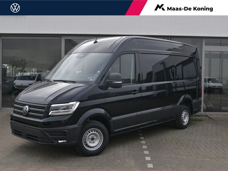 Zwart Nieuw 2024 VW Crafter Exclusive Van | € 46.590 - Afbeelding 1/4