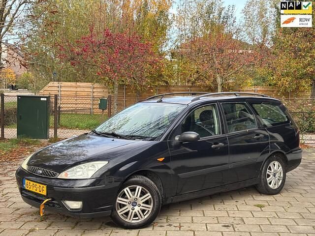 Zwart Gebruikt 2004 Ford Focus Futura Stationwagen | € 600 (Super prijs) - Afbeelding 1/4