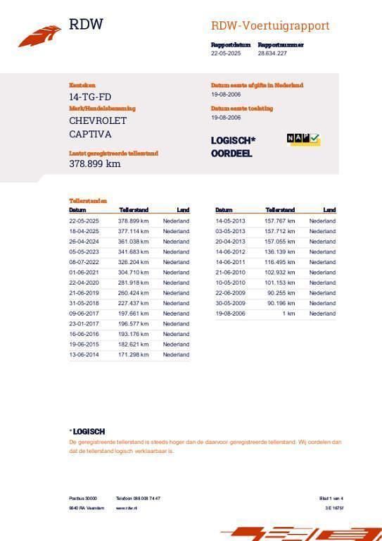 Occasion Chevrolet Captiva 136 PK (100 kW) 2006 Grijs, metallic lak SUV