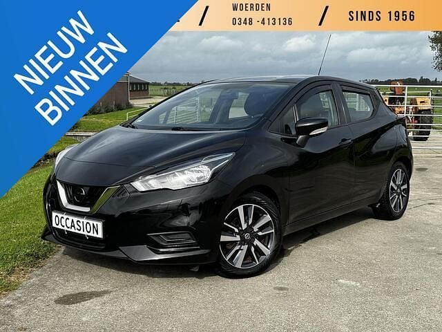 Zwart Gebruikt 2018 Nissan Micra Acenta Hatchback | € 7.950 (Super prijs) - Afbeelding 1/4