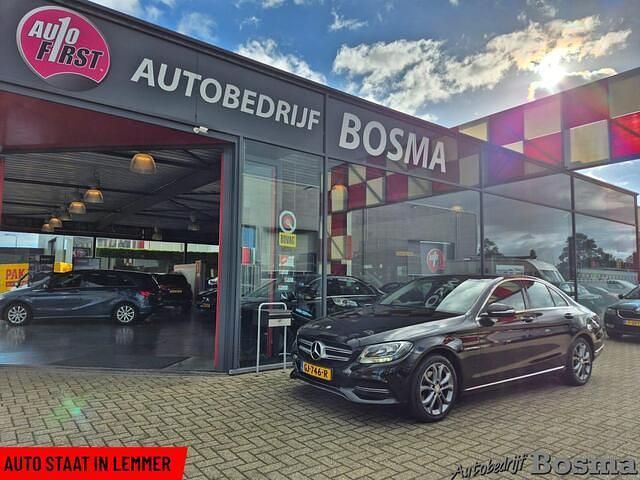 Zwart Gebruikt 2014 Mercedes C180 Prestige Sedan | € 14.750 (Super prijs) - Afbeelding 1/4