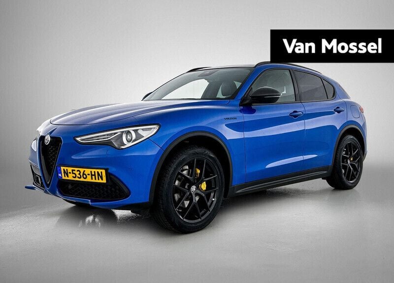 Blauw Gebruikt 2019 Alfa Romeo Stelvio Tech Edition SUV | € 34.900 (Eerlijke prijs) - Afbeelding 1/4