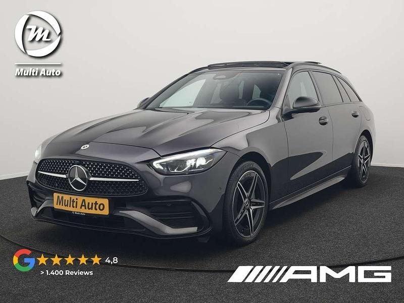 Grijs Gebruikt 2023 Mercedes C300e AMG line Stationwagen | € 39.440 (Super prijs) - Afbeelding 1/3
