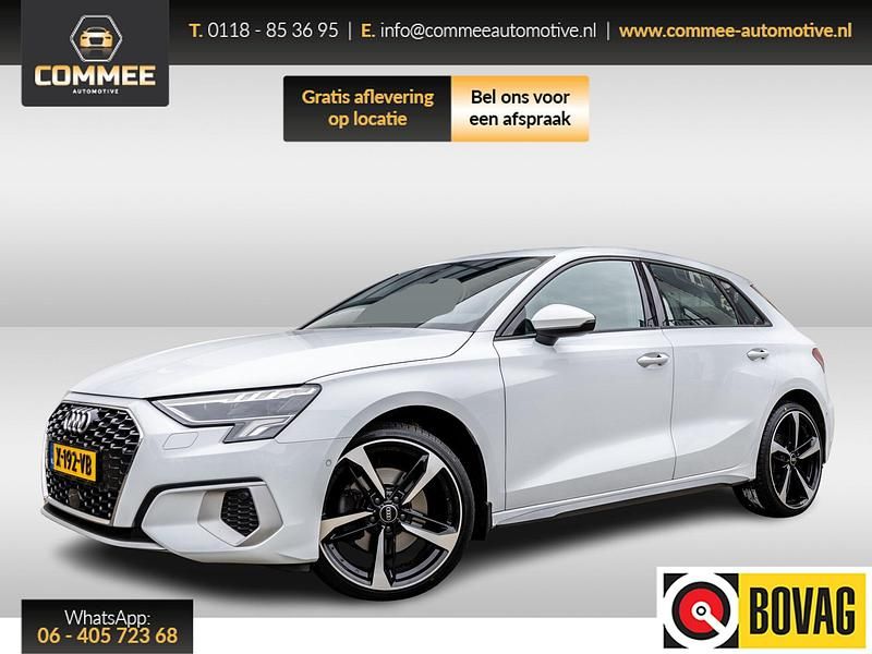 Wit Gebruikt 2021 Audi A3 Advanced Hatchback | € 25.744 (Eerlijke prijs) - Afbeelding 1/4