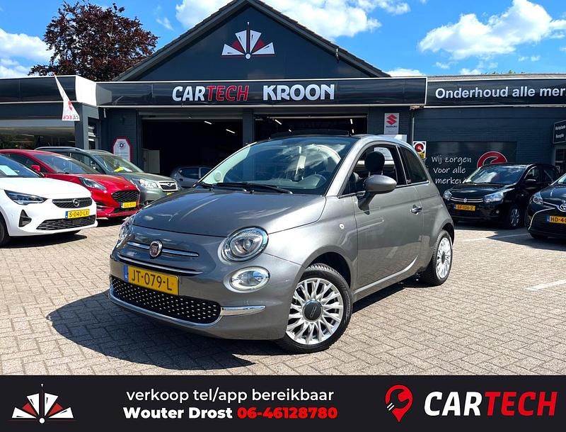 Grijs Gebruikt 2016 Fiat 500C Lounge Cabriolet | € 9.950 (Eerlijke prijs) - Afbeelding 1/4