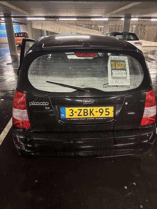 Zwart Occasion 2006 Kia Picanto EX Hatchback | € 1.000 (Eerlijke prijs) - Afbeelding 1/4