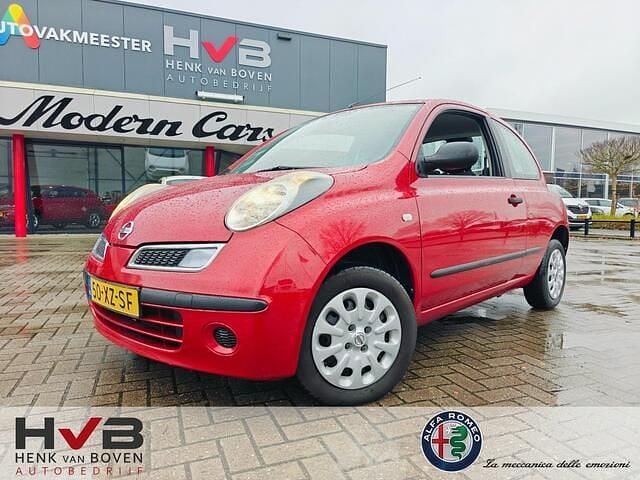 Rood Occasion 2007 Nissan Micra Hatchback | € 4.490 (Duur) - Afbeelding 1/4