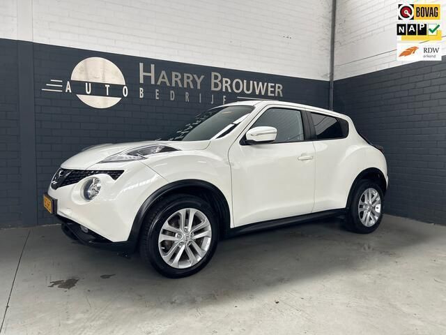 Wit, metallic lak Gebruikt 2015 Nissan Juke Acenta SUV | € 10.999 (Eerlijke prijs) - Afbeelding 1/4